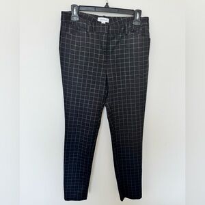 Calvin Klein Black Checkered Ankle Pants